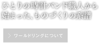 ひとりの時計バンド職人から始まった、ものづくりの系譜 ワールドリングについて